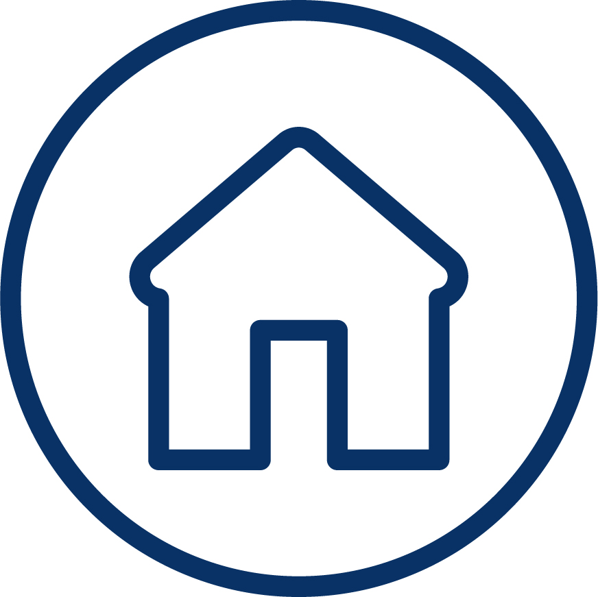 House Icon in Circle